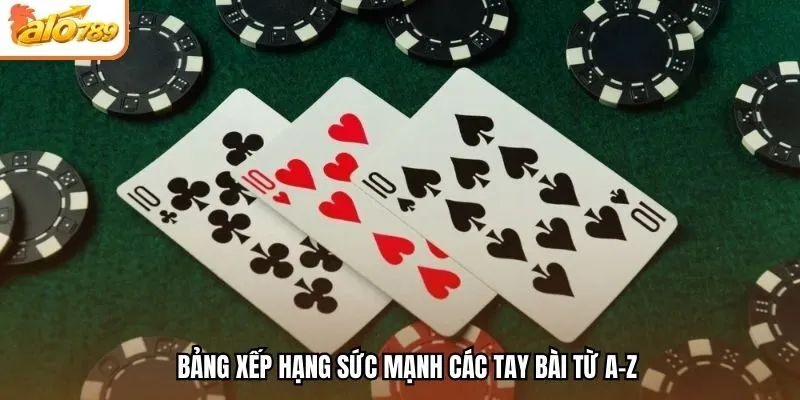 Bảng xếp hạng sức mạnh các tay bài từ A-Z
