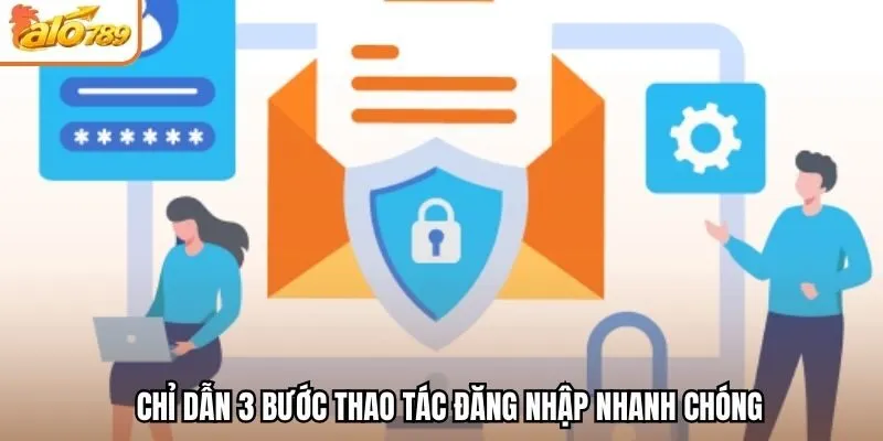 Chỉ dẫn 3 bước thao tác đăng nhập nhanh chóng