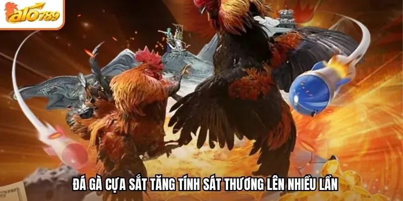 Đá gà cựa sắt tăng tính sát thương lên nhiều lần