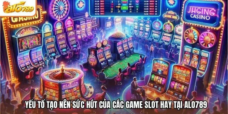 Yếu tố tạo nên sức hút của các game slot hay tại Alo789